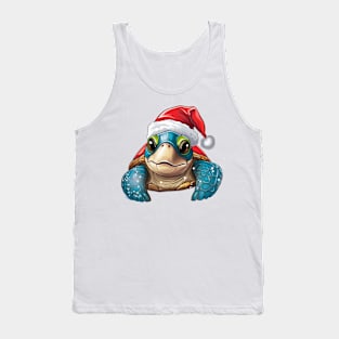 Christmas Turtle Tank Top